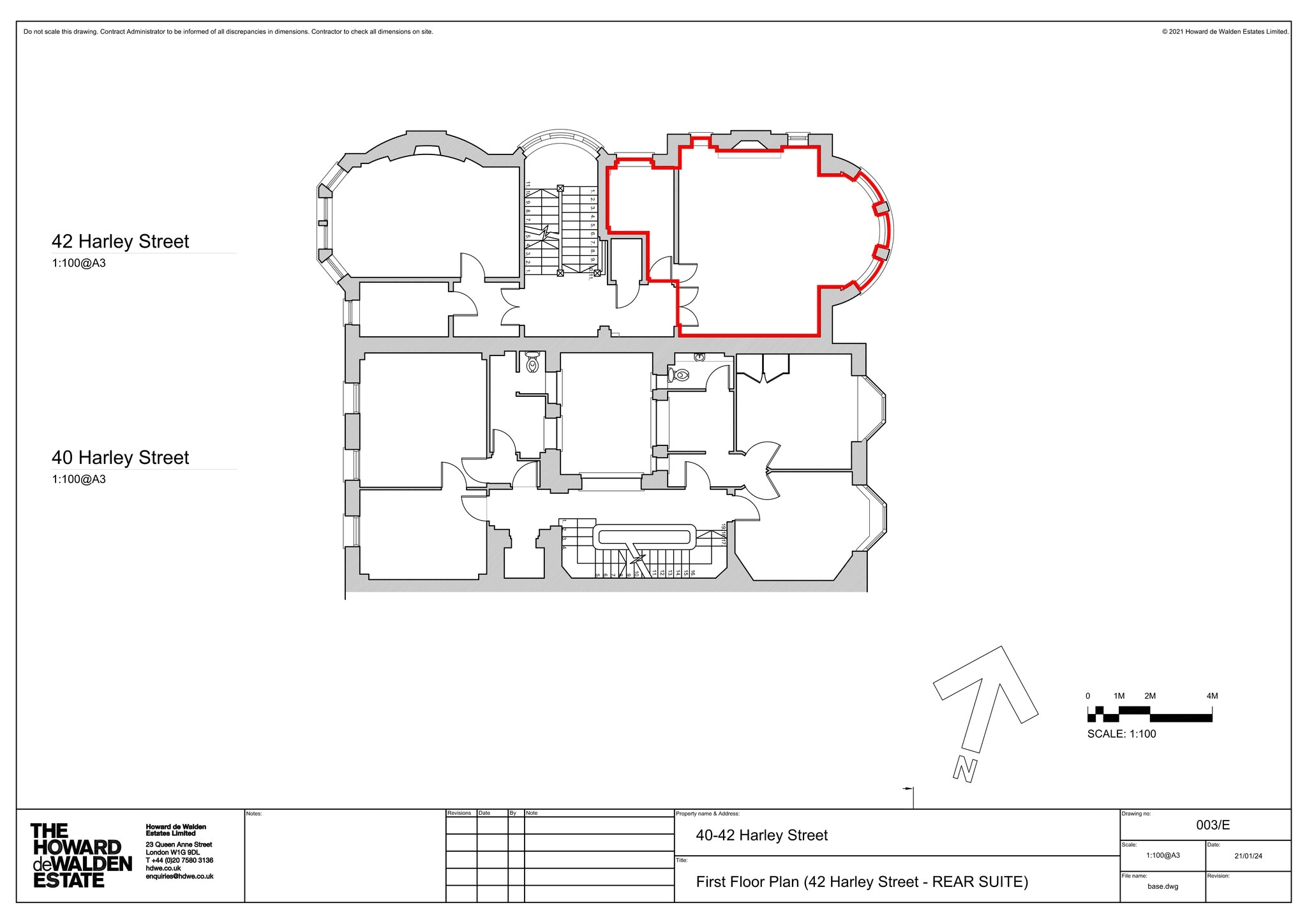 42 Harley St, London for lease Site Plan- Image 1 of 9