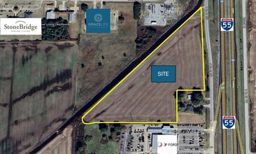 830 N Service Rd Rd, Blytheville, AR - AERIAL  map view