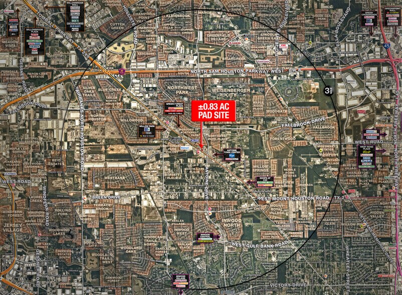 12650 Tomball Pky, Houston, TX à vendre - Aérien - Image 2 de 4