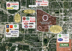 1660 W Tennessee St, Tallahassee, FL - AERIAL  map view