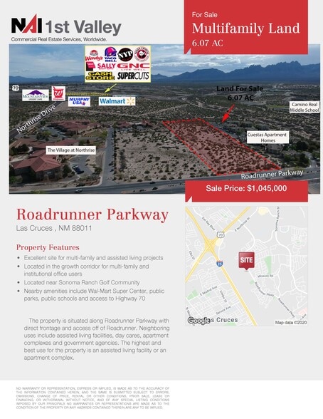 Roadrunner Pkwy, Las Cruces, NM for sale - Building Photo - Image 2 of 3
