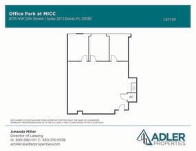 1200 NW 78th Ave, Doral, FL à louer Plan d’étage- Image 1 de 1
