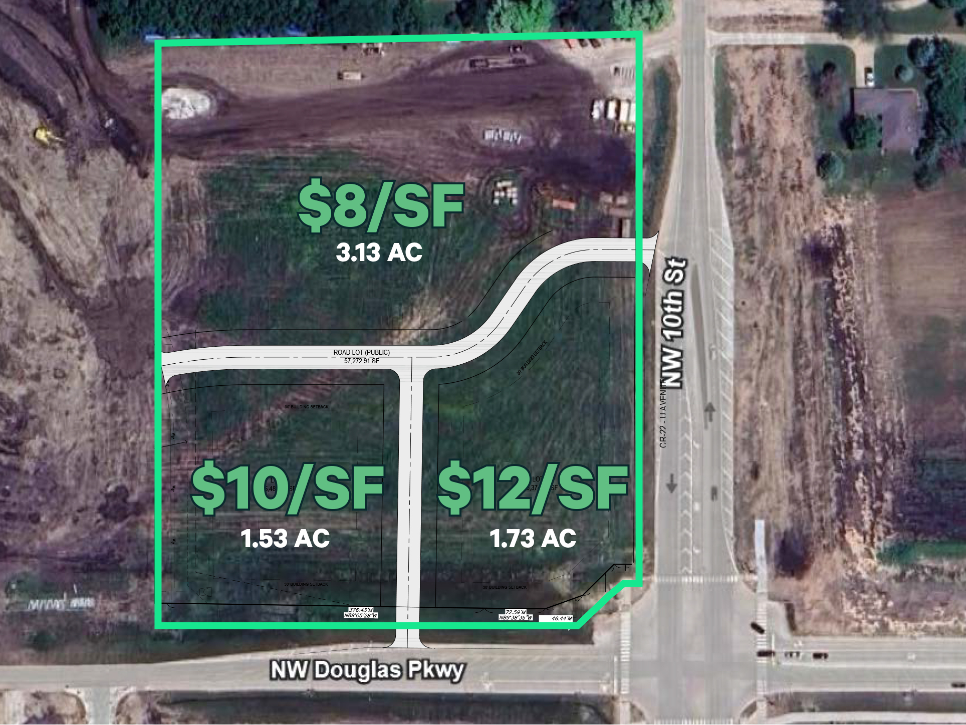 Northwest Douglas Pky, Waukee, IA à vendre Plan de site- Image 1 de 2