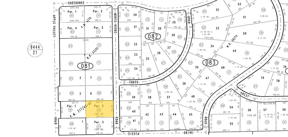 Apple Valley Commercial Vacant Land portefeuille de 2 propriétés à vendre sur LoopNet.ca - Plan cadastral - Image 2 de 3