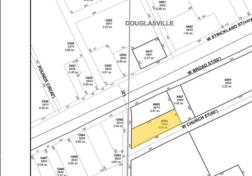 8550 Rose Ave, Douglasville, GA à vendre - Plan cadastral - Image 2 de 36