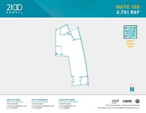 2100 Powell St, Emeryville, CA à louer Plan d’étage- Image 1 de 1