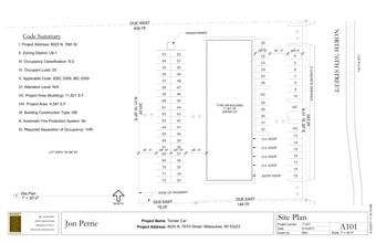 8025-8055 N 76th St, Milwaukee, WI à louer Plan de site- Image 1 de 5