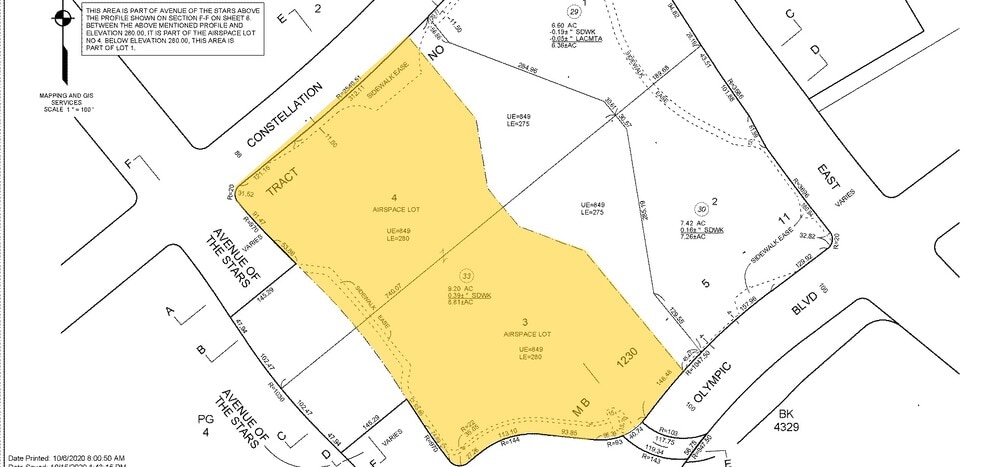 10050 Constellation Blvd, Los Angeles, CA for lease - Plat Map - Image 2 of 2