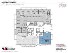 4400 Pga Blvd, Palm Beach Gardens, FL for lease Floor Plan- Image 1 of 6