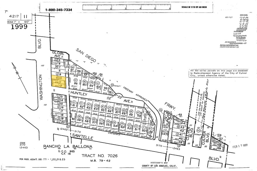 11268 Washington Blvd, Culver City, CA à vendre - Plan cadastral - Image 2 de 5