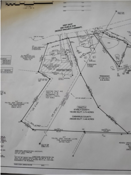 6760 HWY 24/27 Hwy, Midland, NC à vendre - Plan cadastral - Image 1 de 1