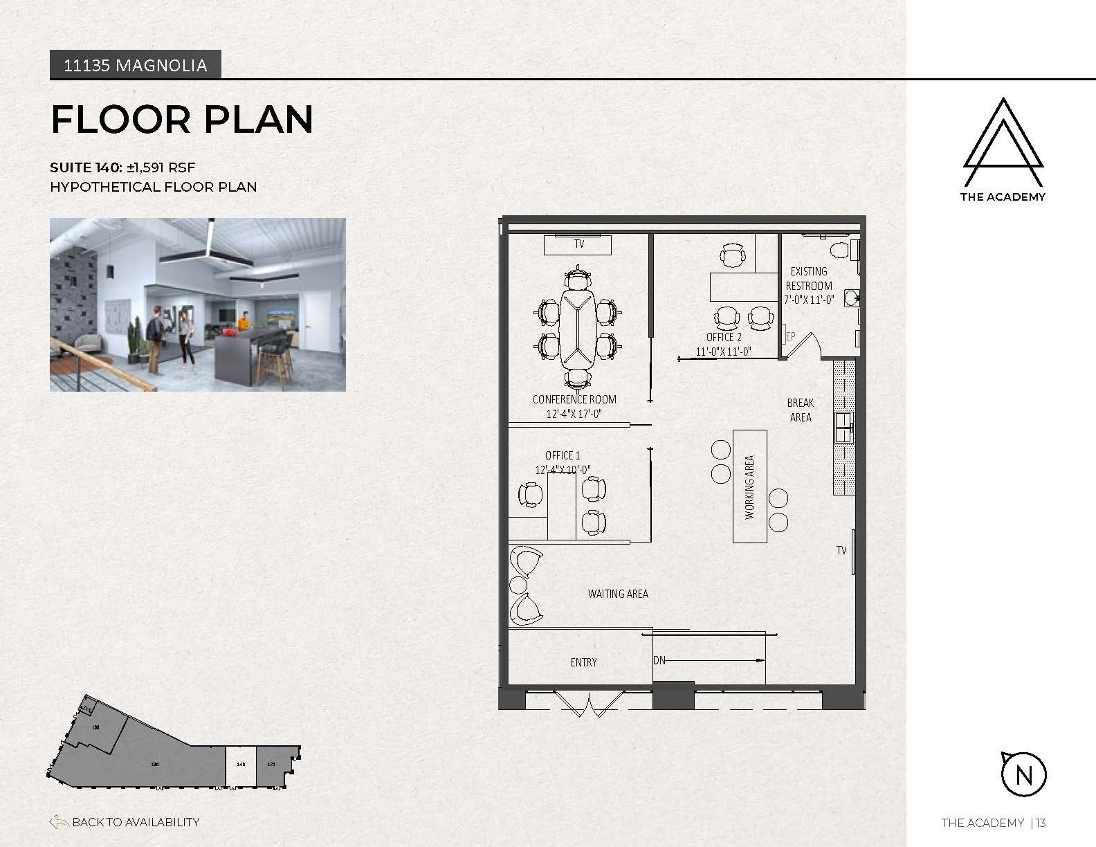 5200 Lankershim Blvd, North Hollywood, CA à louer Plan d’étage- Image 1 de 1