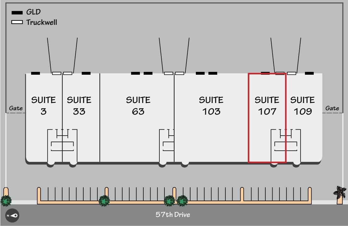 101-109 S 57th Dr, Phoenix, AZ for lease Site Plan- Image 1 of 1