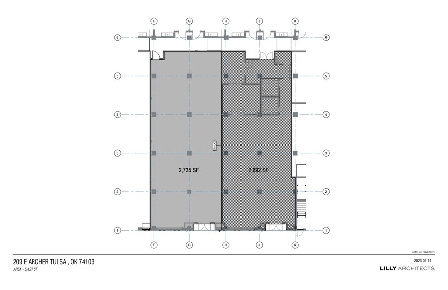 205-221 E Archer St, Tulsa, OK à louer - Photo du bâtiment - Image 3 de 6