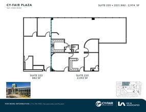 9601 Jones Rd, Houston, TX for lease Floor Plan- Image 2 of 2