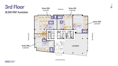 3901 N Fairfax Dr, Arlington, VA à louer Plan d’étage- Image 1 de 1