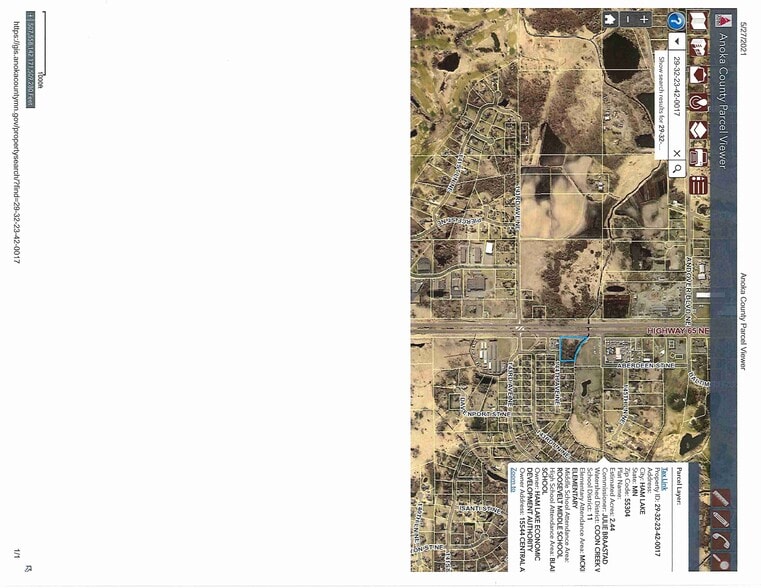 144th St NE, Ham Lake, MN à vendre - Aérien - Image 2 de 3