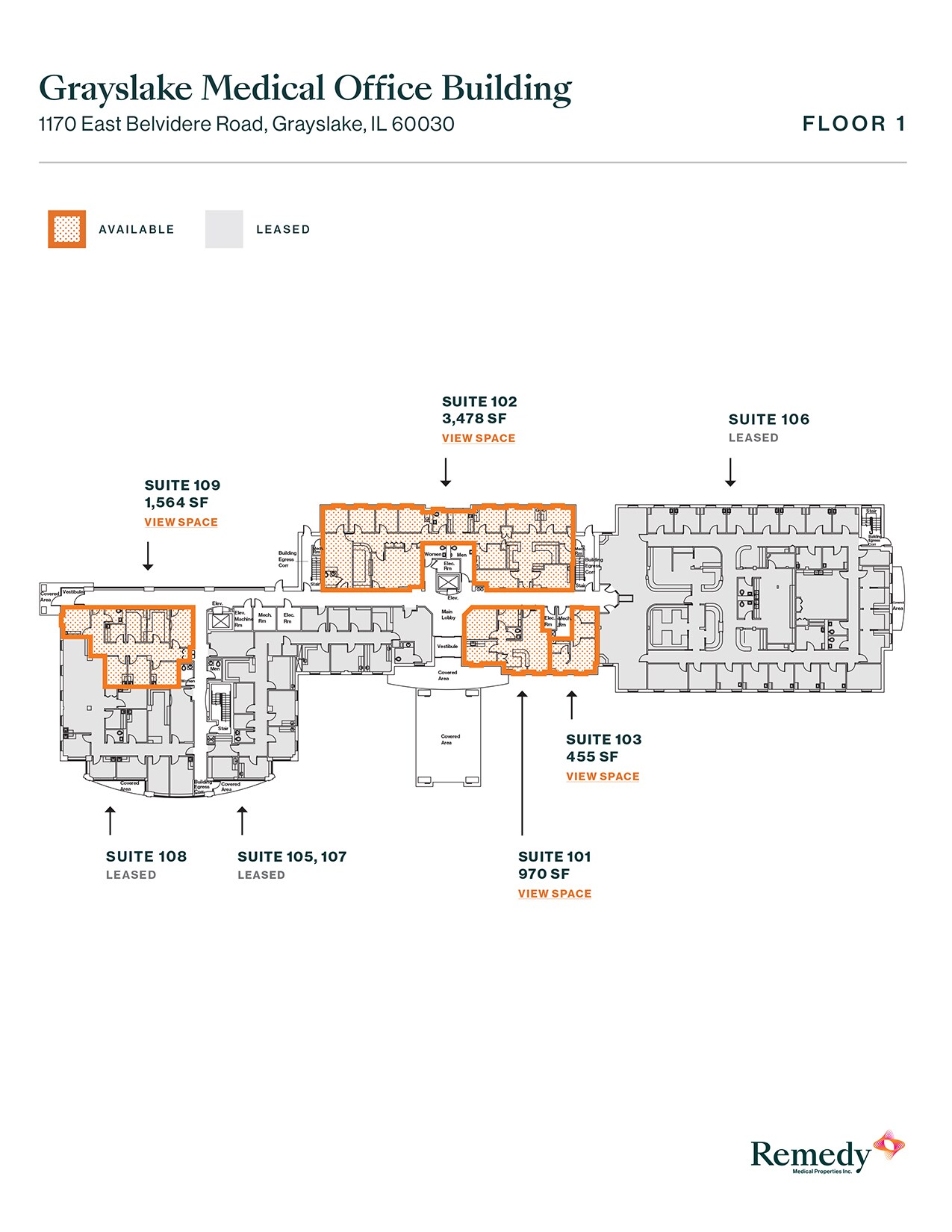 1170 E Belvidere Rd, Grayslake, IL à louer Plan d  tage- Image 1 de 1