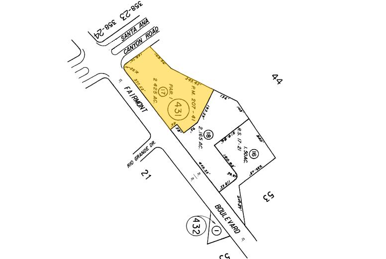 100-168 S Fairmont Blvd, Anaheim, CA à louer - Plan cadastral - Image 3 de 10