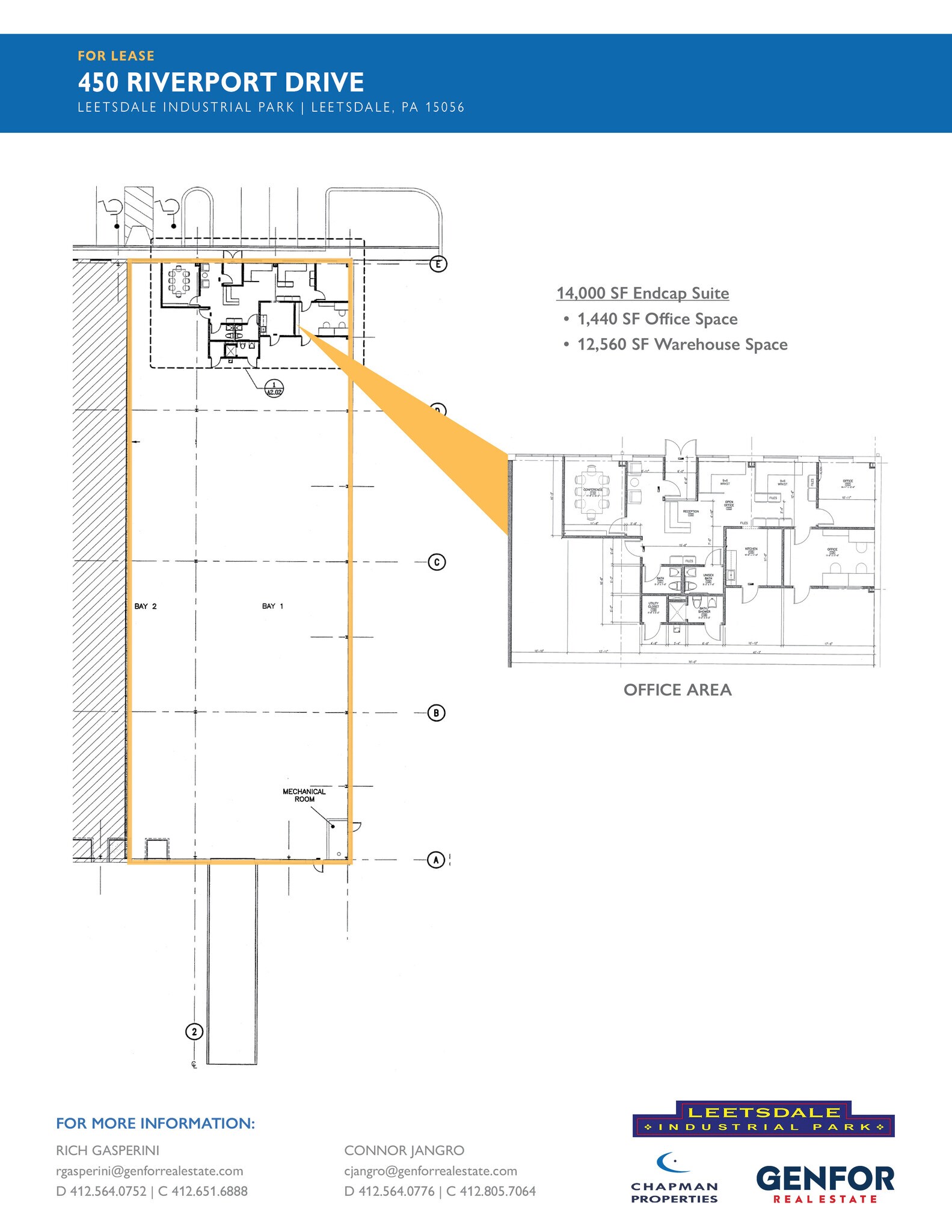 450 Riverport Dr, Leetsdale, PA for lease Floor Plan- Image 1 of 1