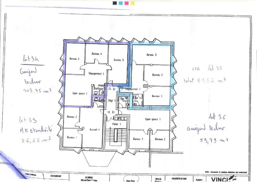 Office in Avignon for lease - Floor Plan - Image 2 of 2
