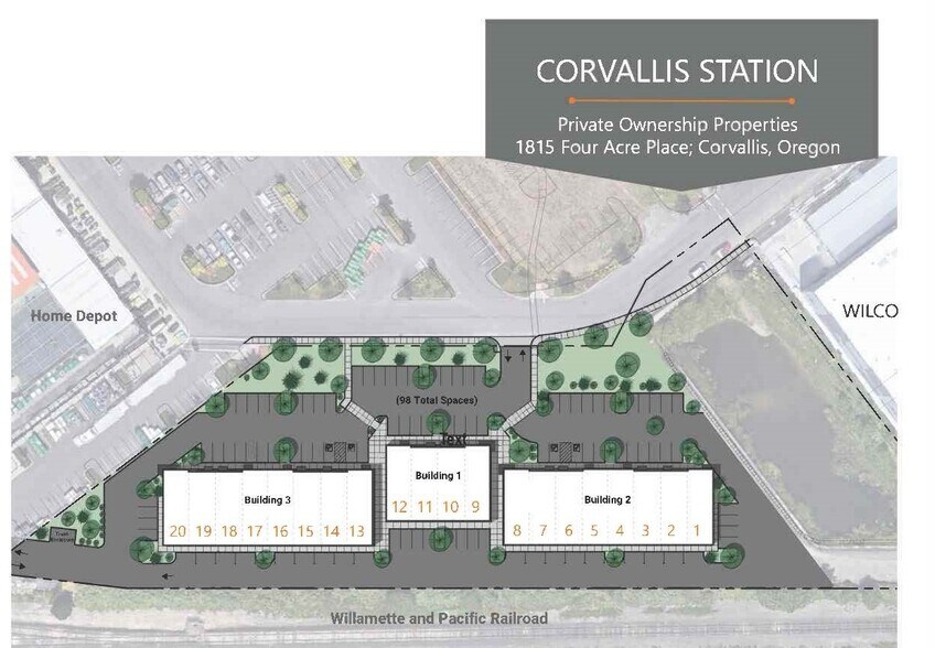 1815 Four Acre Ln, Corvallis, OR à vendre - Plan de site - Image 2 de 2