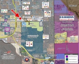 N/ NWC Ellsworth Rd & Elliot Rd, Mesa, AZ - Aérien  Vue de la carte - Image1