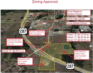 More details for Ensign Road & Hwy 287, Ennis, TX - Land for Sale