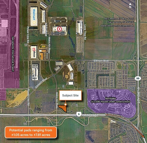 NEC Metro Air Pkwy Pky, Sacramento, CA for sale - Building Photo - Image 1 of 2