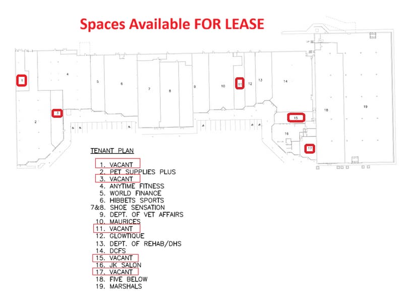 1810-1880 S West Ave, Freeport, IL for lease - Floor Plan - Image 1 of 10