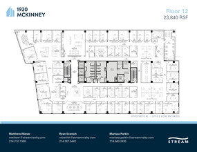 1920 McKinney Ave, Dallas, TX à louer Plan d  tage- Image 2 de 17