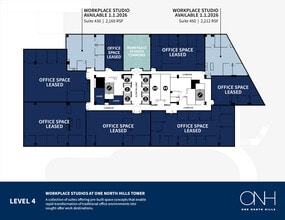 4000 Center At North Hills St, Raleigh, NC for lease Floor Plan- Image 1 of 3