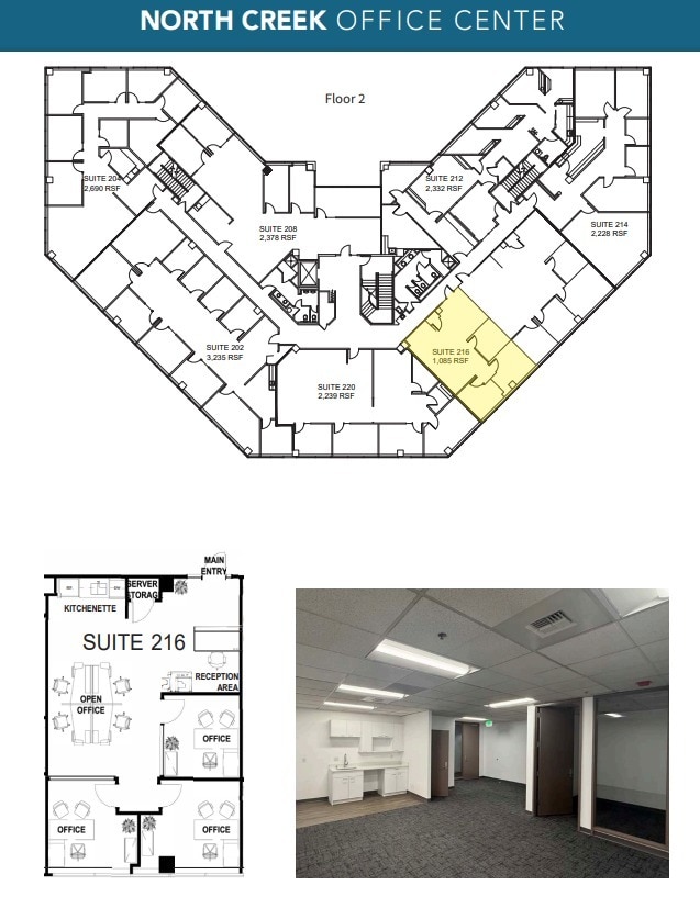 19515 North Creek Pky, Bothell, WA for lease Floor Plan- Image 1 of 1