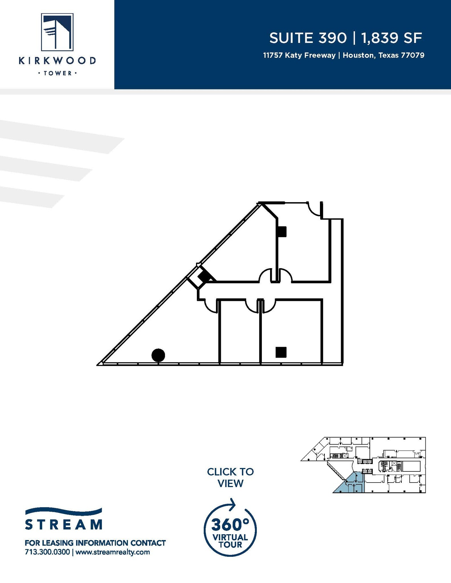 11757 Katy Fwy, Houston, TX for lease Floor Plan- Image 1 of 2