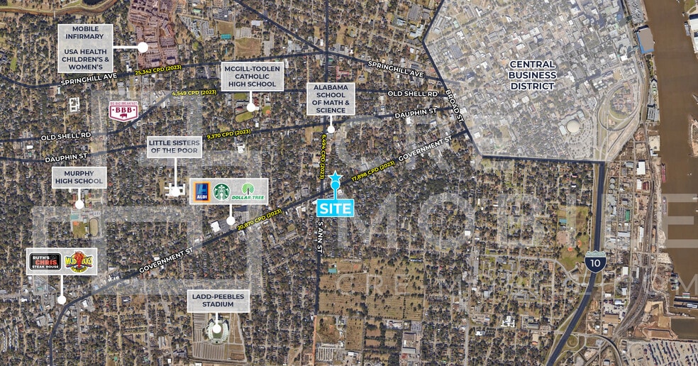 1258 Government, Mobile, AL à vendre - Photo du bâtiment - Image 3 de 4