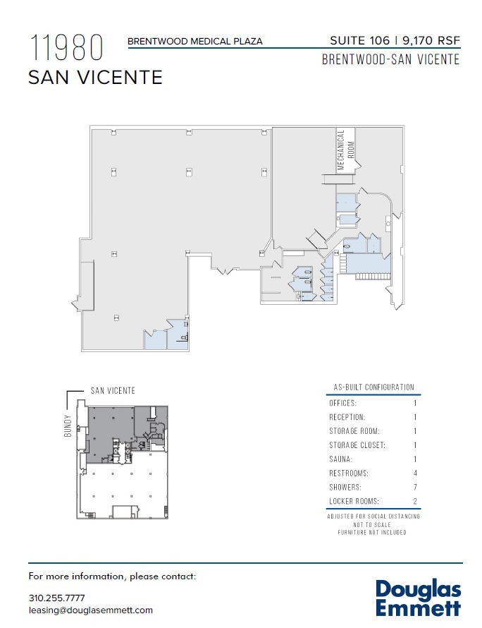 11980 San Vicente Blvd, Los Angeles, CA à louer Plan d  tage- Image 1 de 13