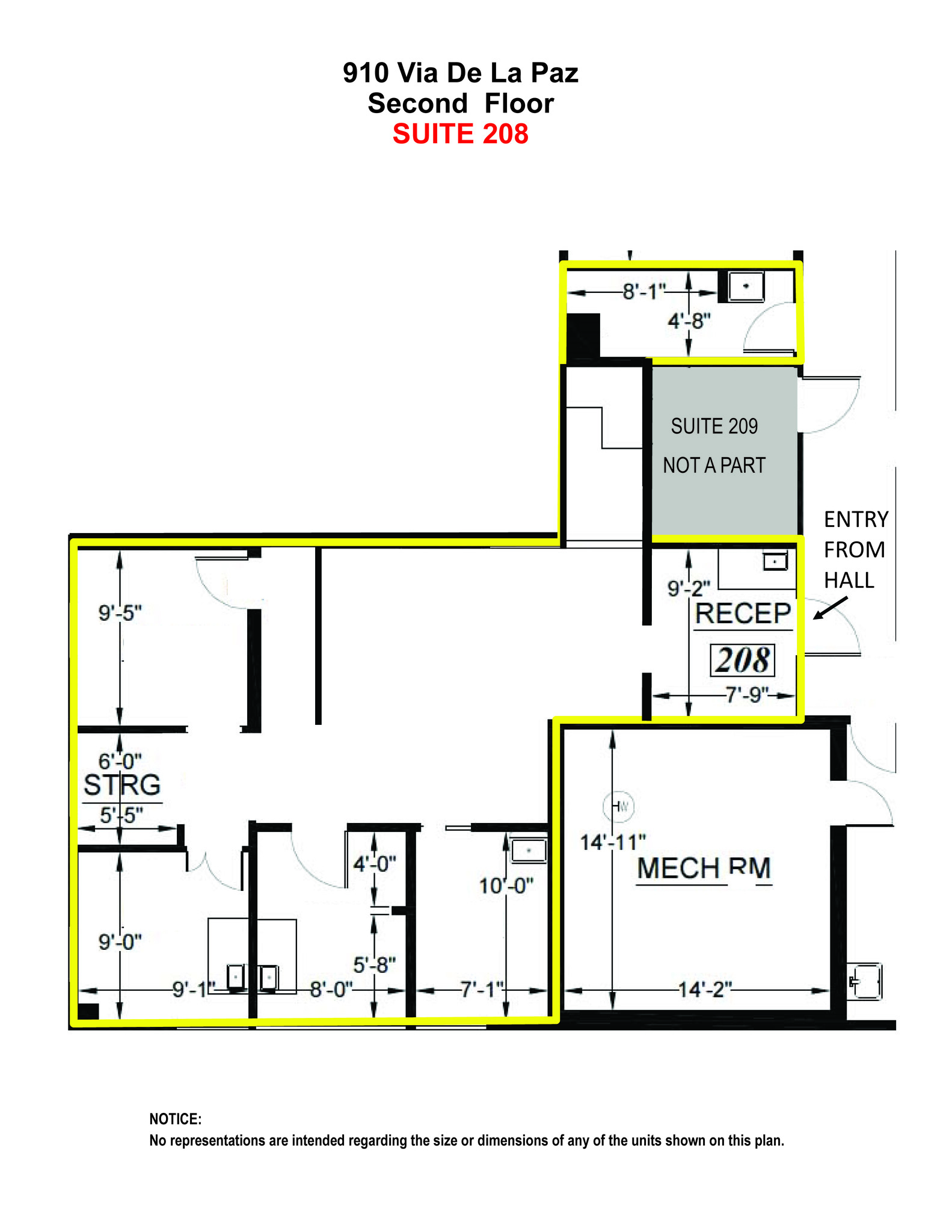 900-910 Via De La Paz, Pacific Palisades, CA for lease Floor Plan- Image 1 of 1