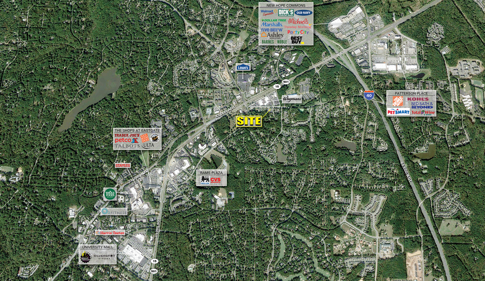 Old Durham Rd & Cooper St, Chapel Hill, NC for lease - Aerial - Image 1 of 3