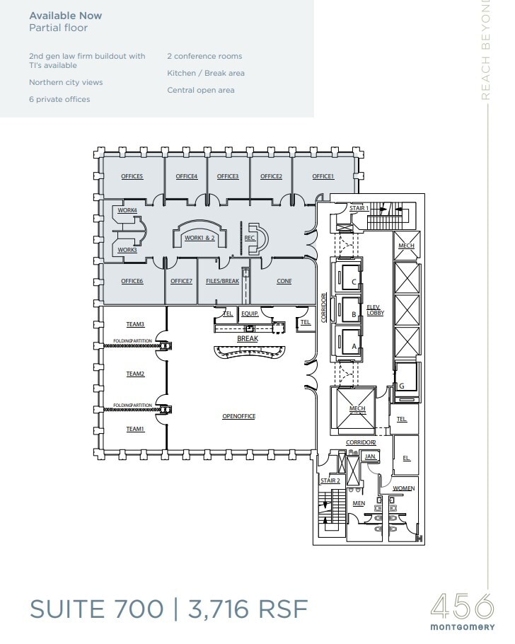 456 Montgomery St, San Francisco, CA for lease Floor Plan- Image 1 of 1