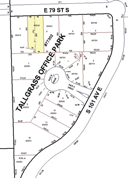 10108 E 79th St, Tulsa, OK à vendre - Plan cadastral - Image 1 de 1