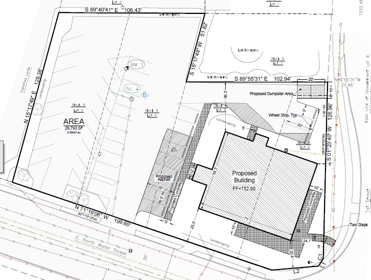 240 1st St, Neenah, WI à louer - Plan de site - Image 3 de 3