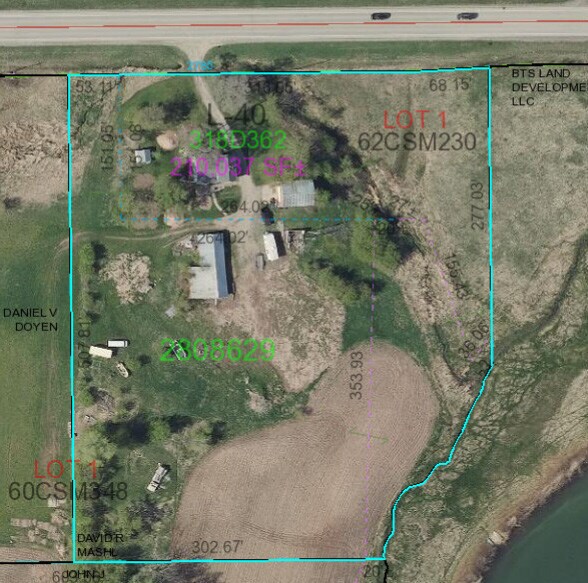 2785 Freedom Rd, De Pere, WI à vendre - Plan cadastral - Image 2 de 5