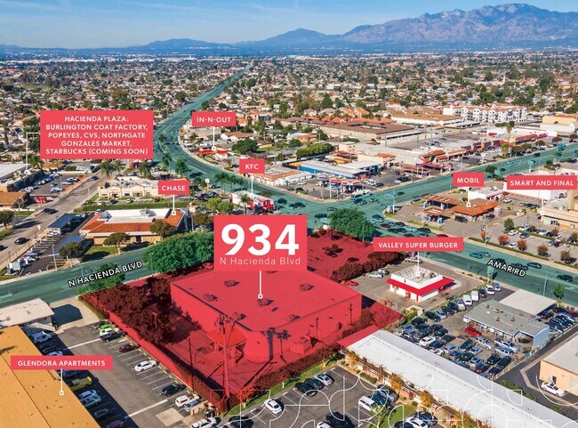 Plus de détails pour 934 N Hacienda Blvd, La Puente, CA - Commerce de détail à vendre