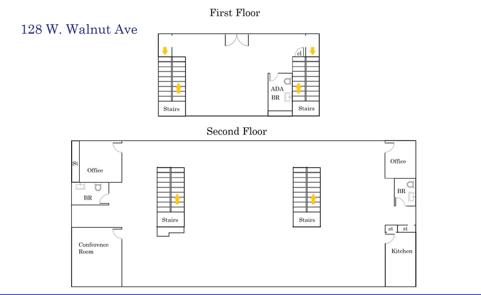 128 W Walnut Ave, Monrovia, CA for lease - Floor Plan - Image 3 of 11