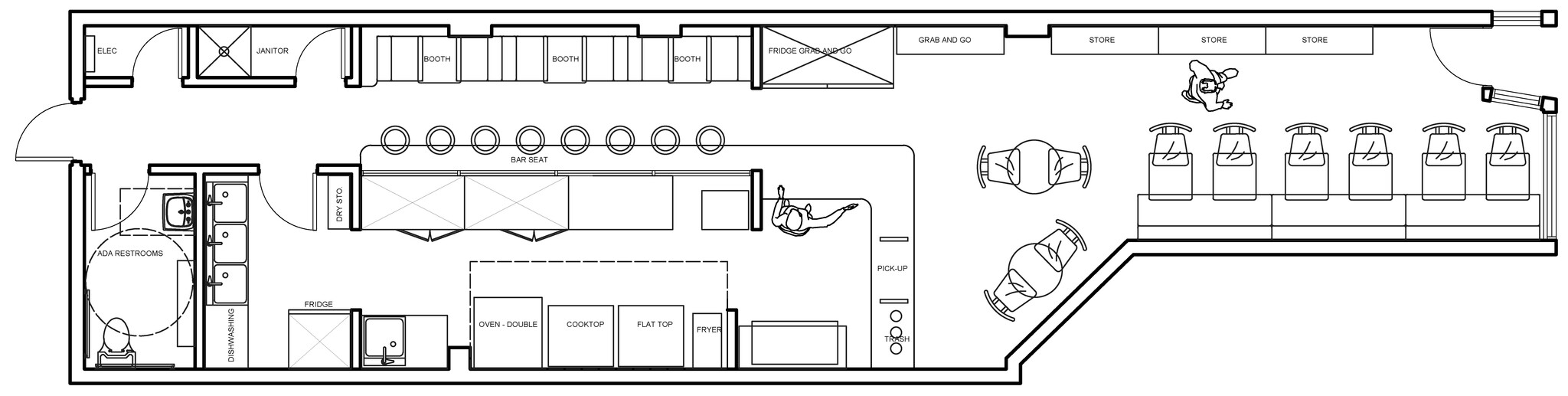 2530-2544 N Clark St, Chicago, IL à louer Plan d  tage- Image 1 de 1