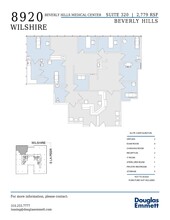 8920 Wilshire Blvd, Beverly Hills, CA à louer Plan d’étage- Image 1 de 1