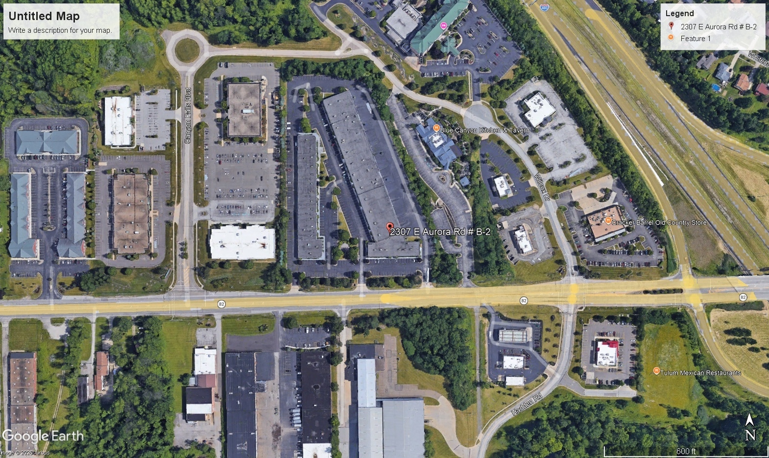 2307 E Aurora Rd, Twinsburg, OH for lease Map- Image 1 of 4