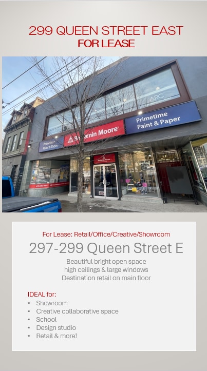 More details for 297-299 Queen St E, Toronto, ON - Office/Retail for Lease