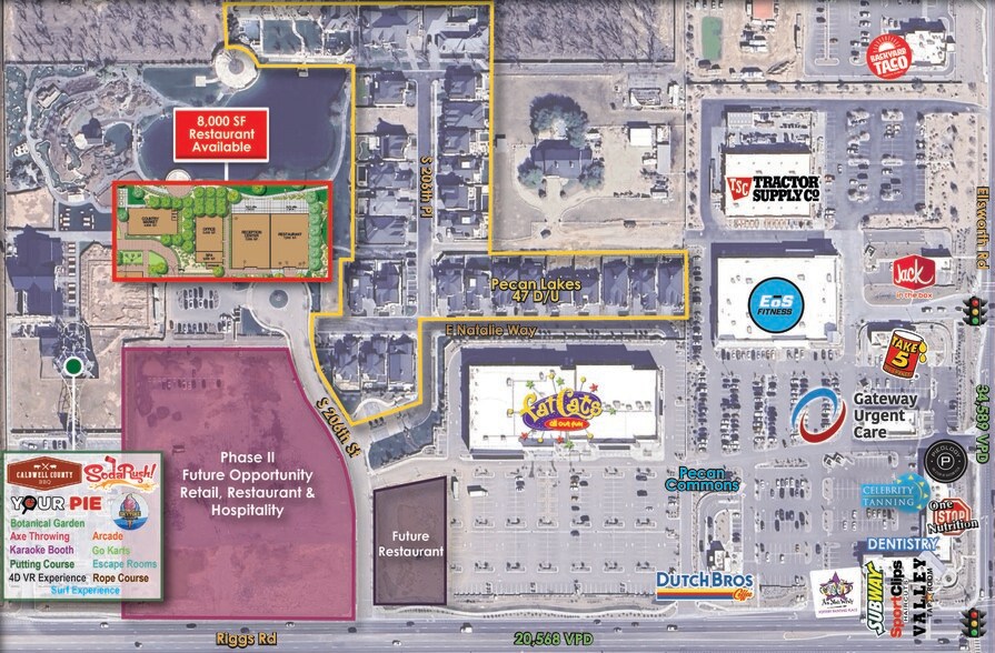 W/NWC Riggs Rd & Ellsworth Rd, Queen Creek, AZ à louer - Aérien - Image 2 de 2