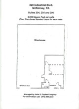 320 Industrial Blvd, McKinney, TX à louer Plan d  tage- Image 1 de 1